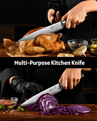 PAUDIN slicing brisket in use for smooth uniform portions