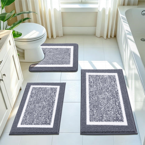 Pauwer front view of dark grey three-piece set showing coordinated styling and comfort