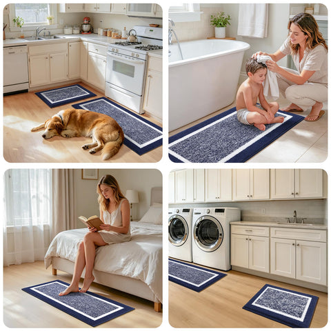 Pauwer runner underfoot as someone steps out of shower for safe drying