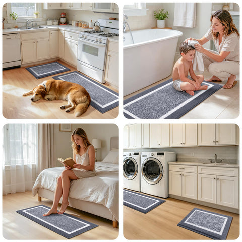Pauwer three mats side-by-side illustrating included sizes and scale