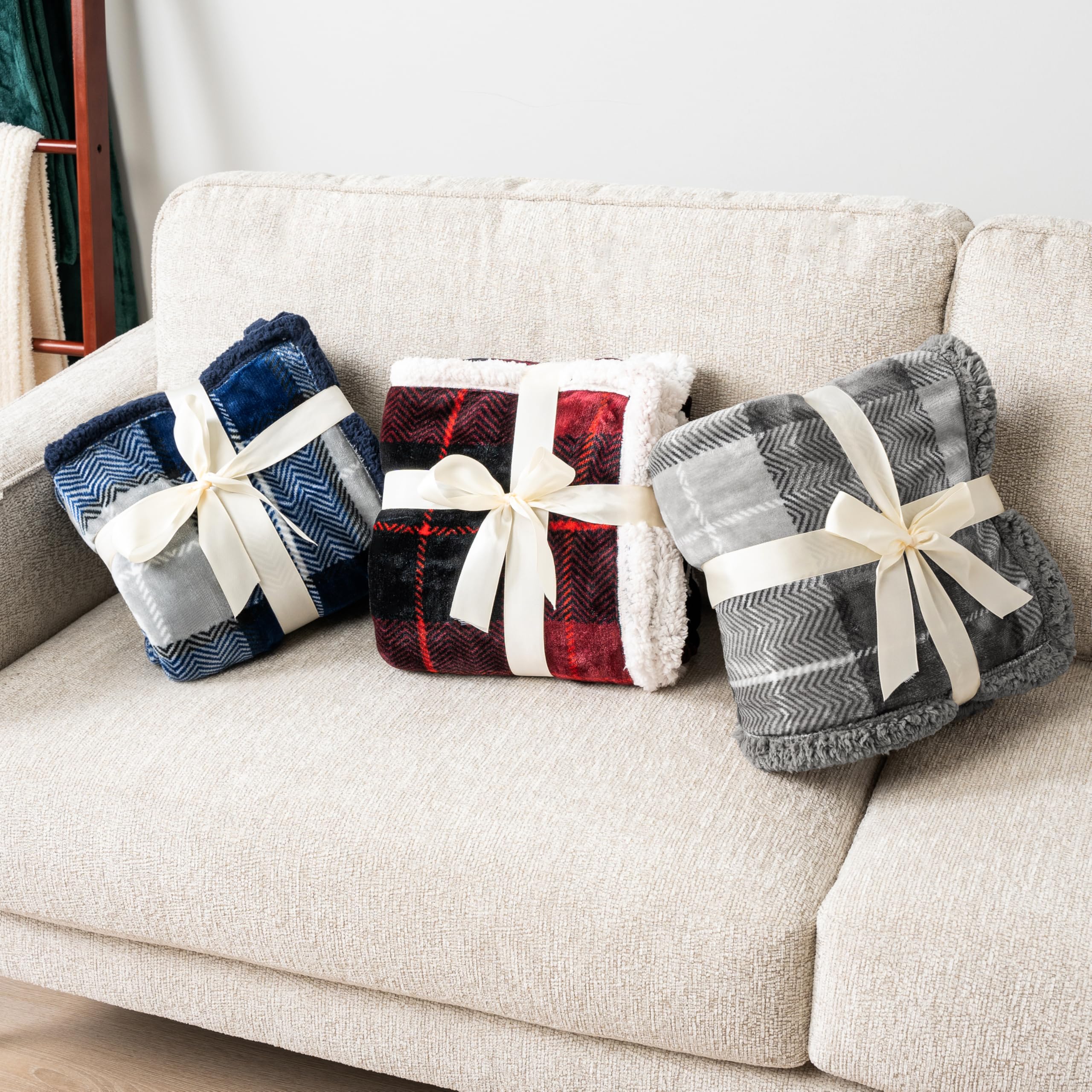 PAVILIA blanket styled in cabin setting offering rustic decor appeal
