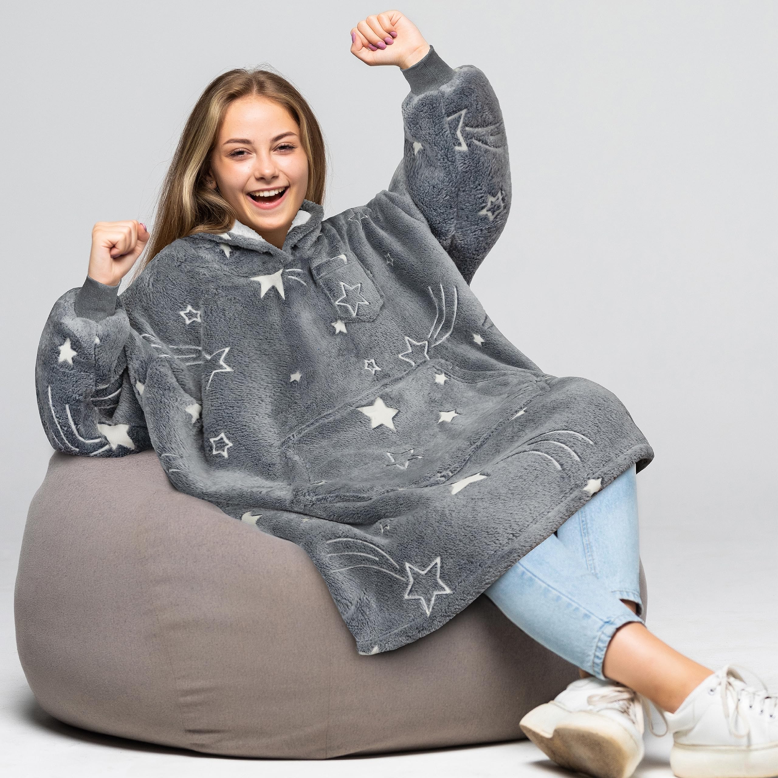 PAVILIA glow-in-the-dark accents glowing softly for nighttime comfort