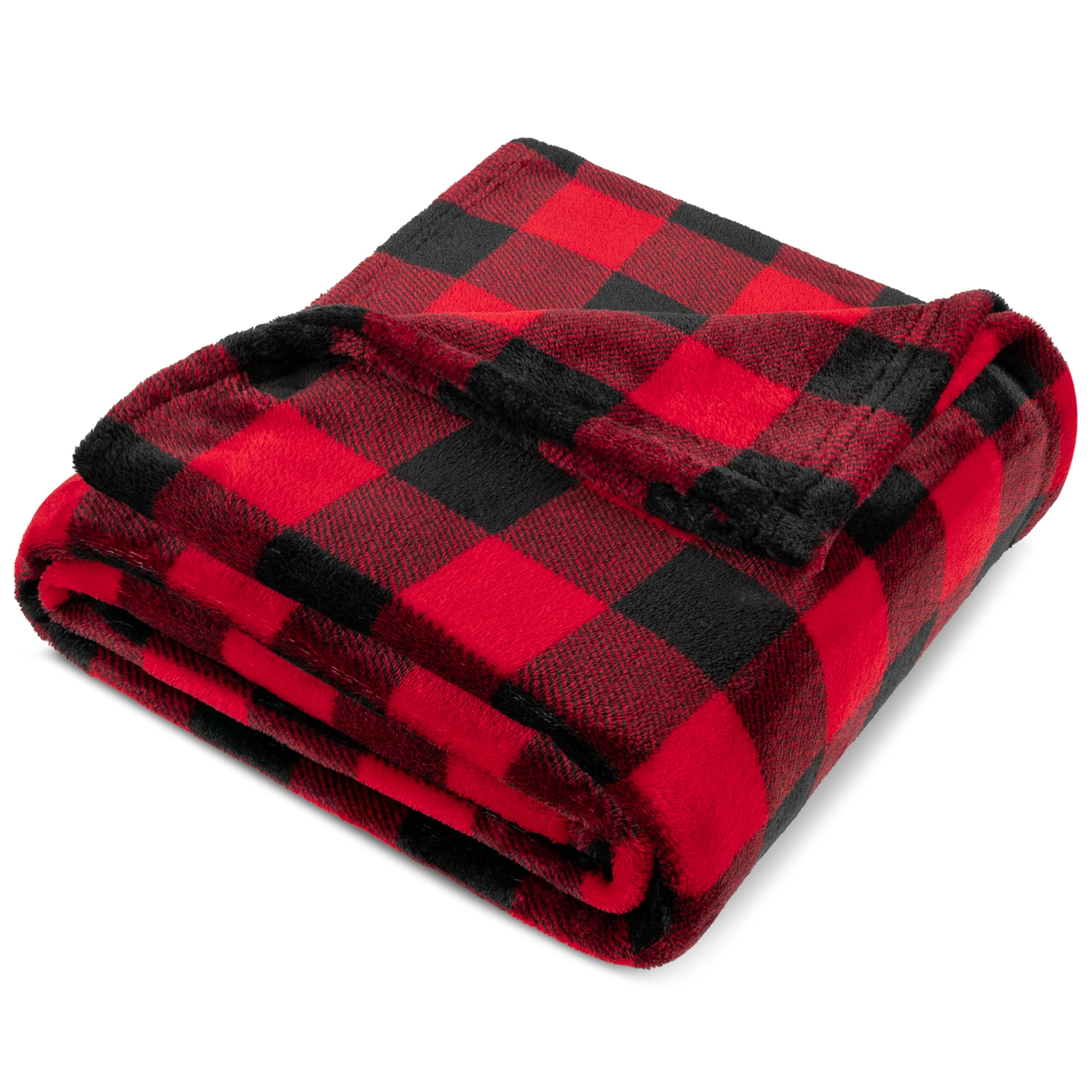 PAVILIA styled in holiday scene showing festive plaid for seasonal décor