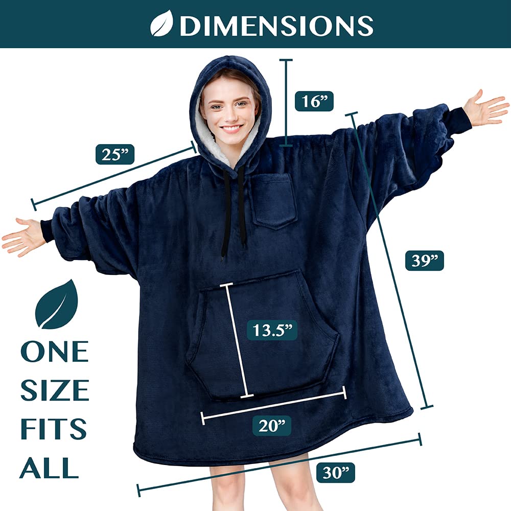 PAVILIA size comparison on chair illustrating roomy one-size fit