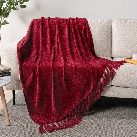 PAVILIA tassel trim edge detail adding decorative flair and cozy appeal
