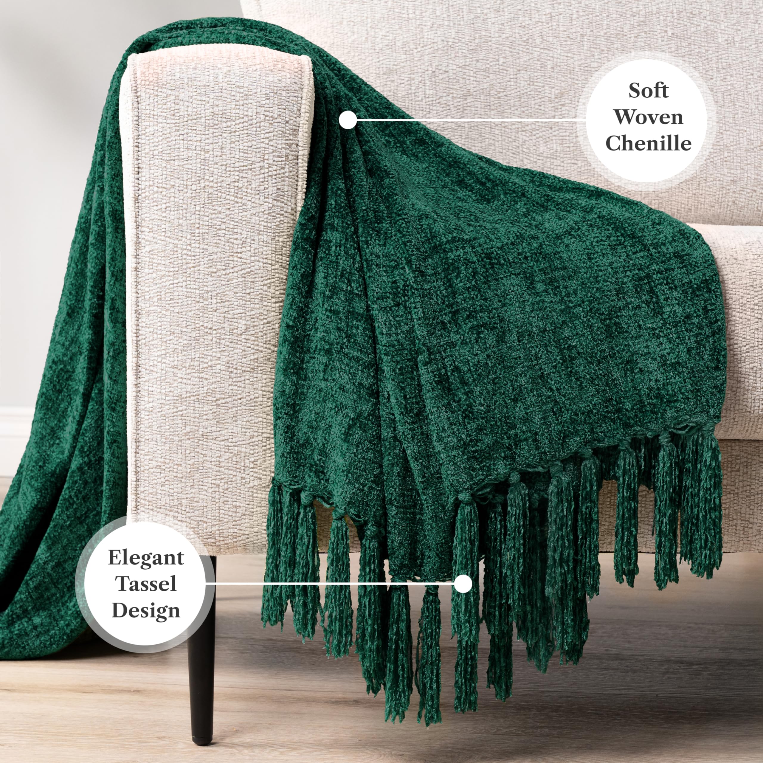 PAVILIA throw folded on bed offering a neat layered styling option