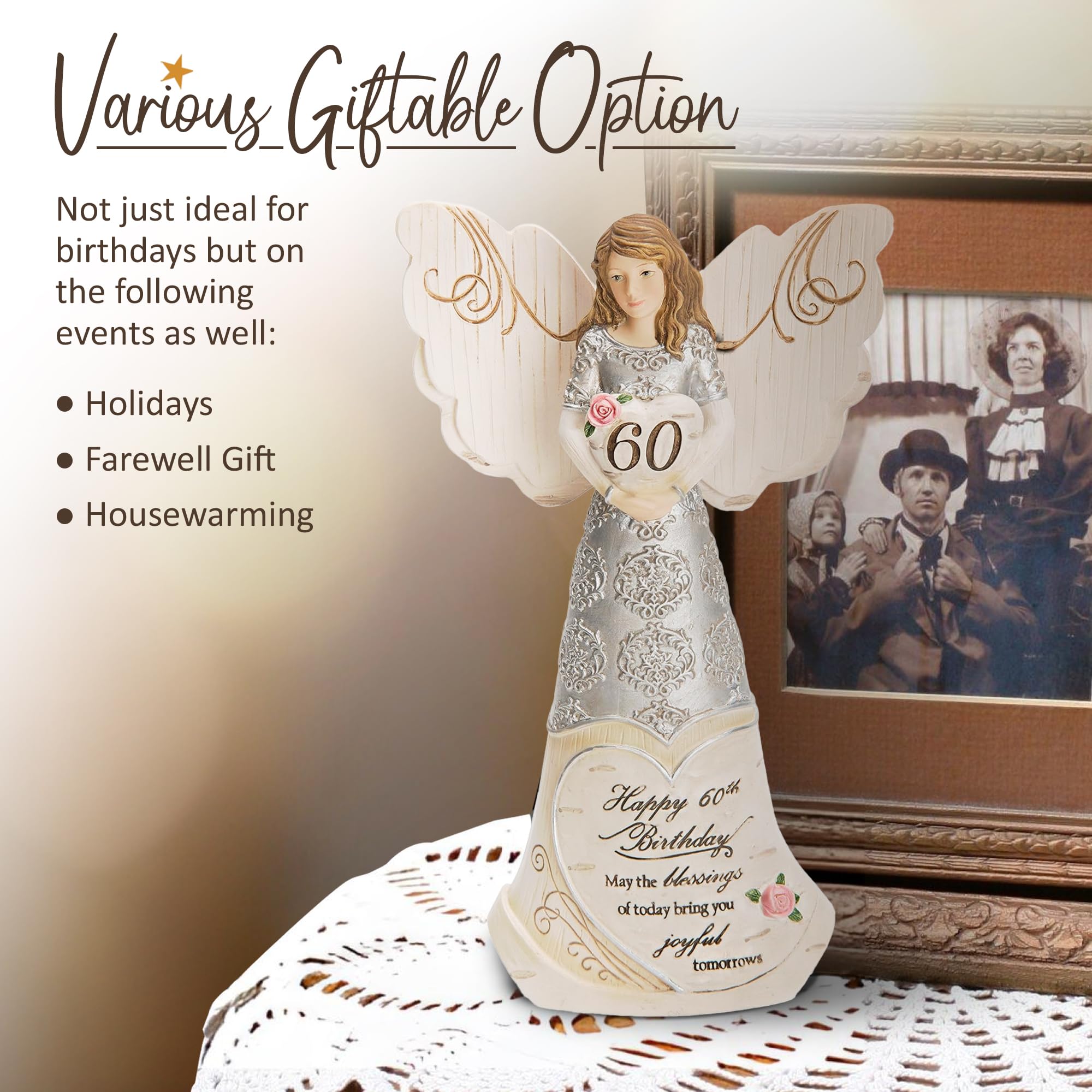 Pavilion Elements angel staged as gift showing presentation and thoughtful keepsake benefit