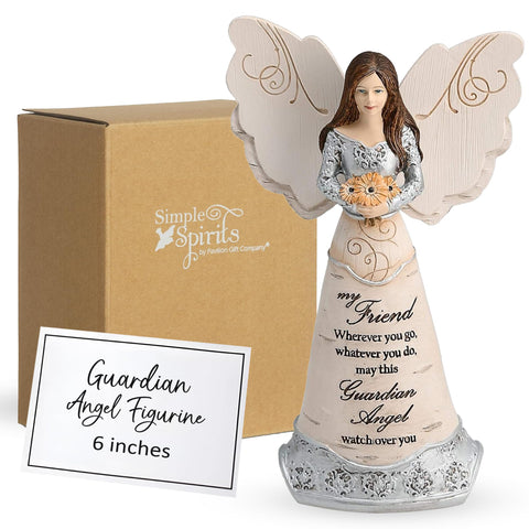 Pavilion Elements front view of angel figurine showing calming design and gift appeal