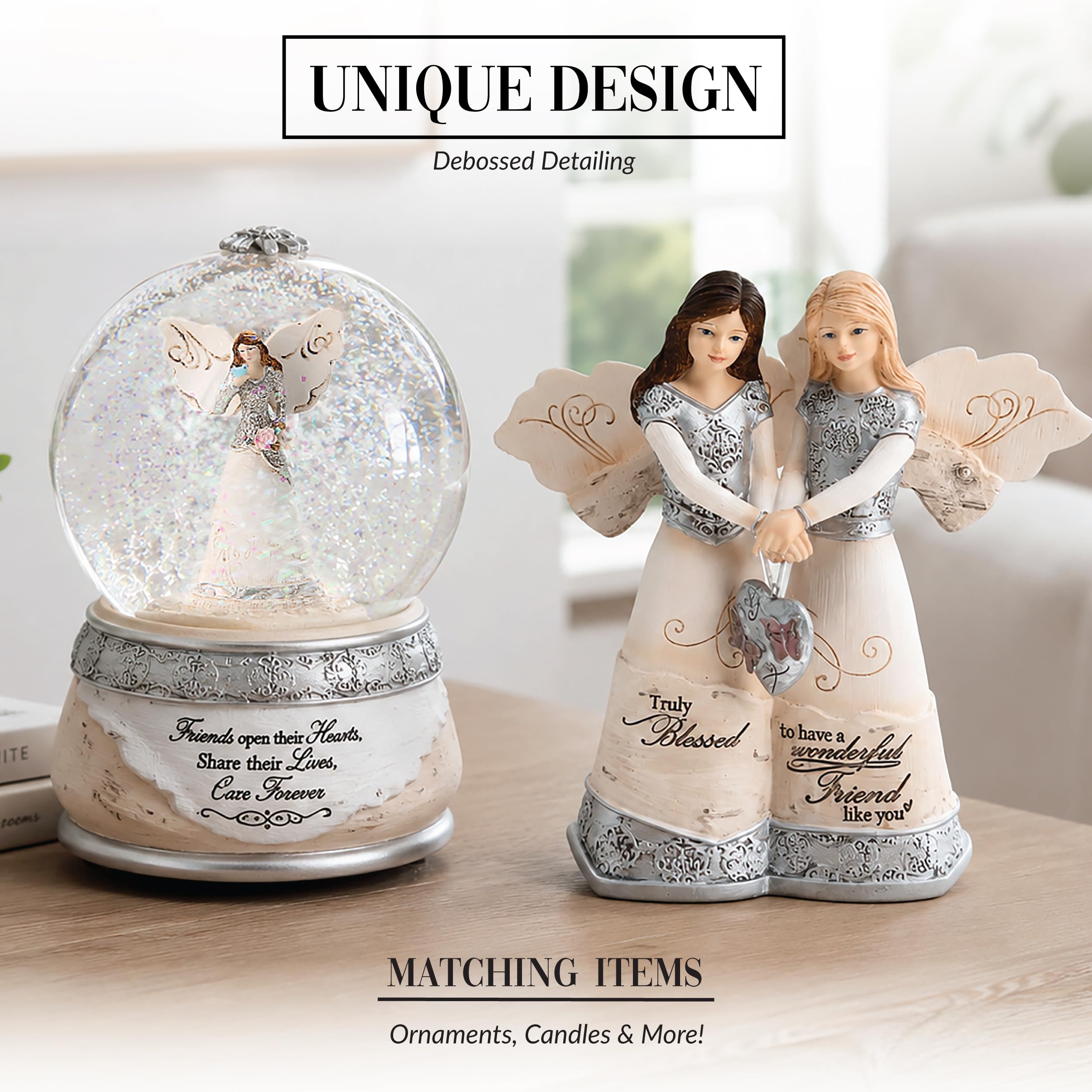 Pavilion Elements close-up on pewter-style detailing for refined metallic shine