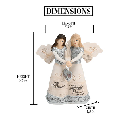Pavilion Elements side profile showing two angels in a gentle pose for companionship