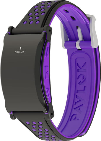 Pavlok front view showing controls and sleek alarm design for reliable wake-ups