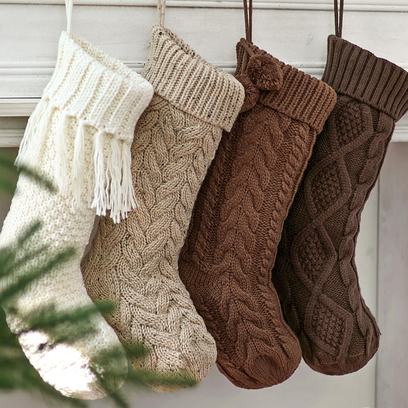Pawliss stocking open with gifts inside showing roomy stretch and storage benefit