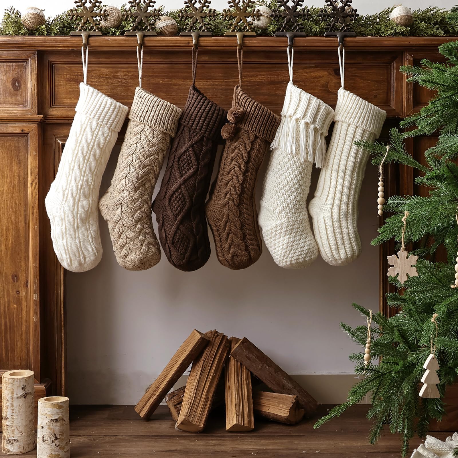 Pawliss stockings with gifts inside demonstrating storage capacity benefit