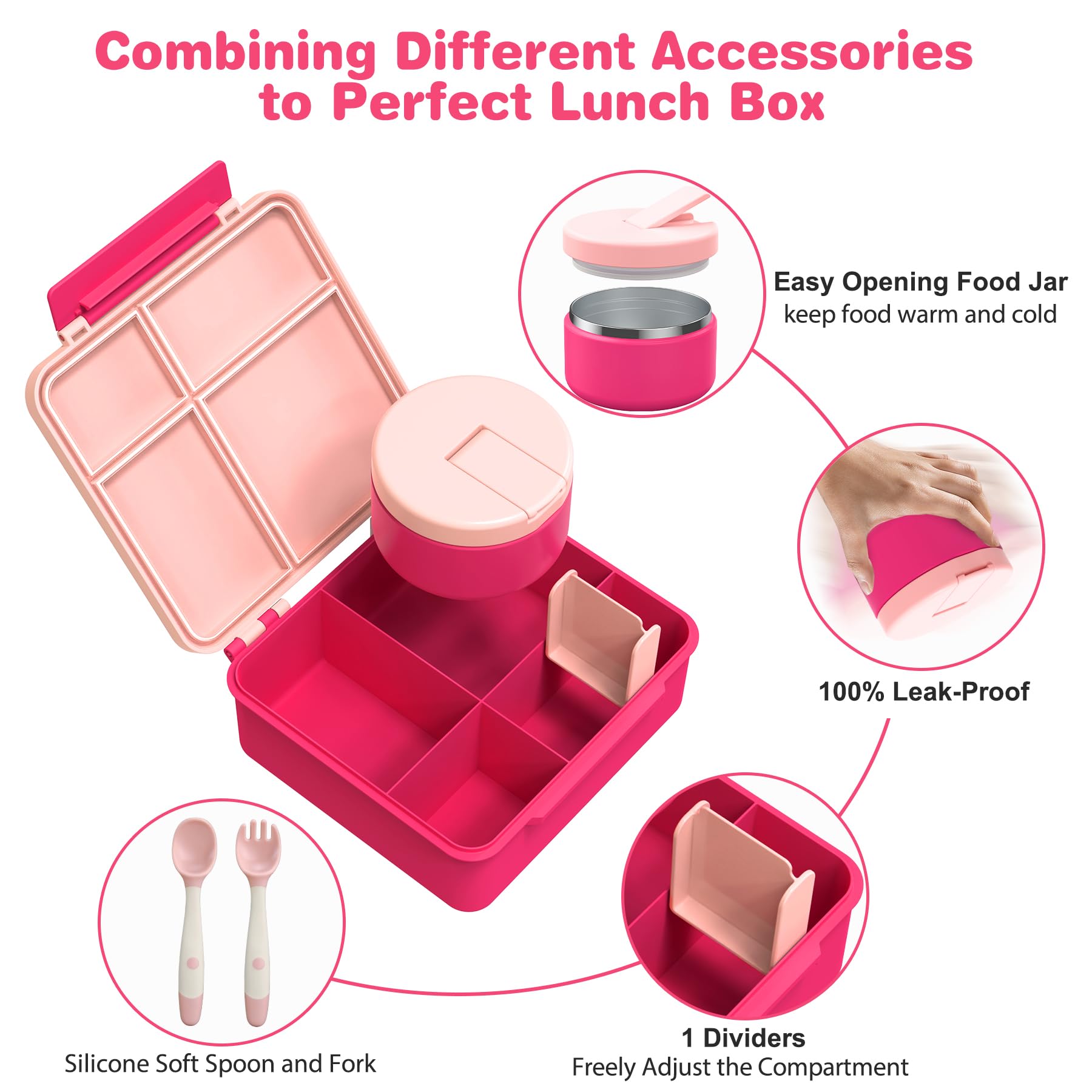 Pawtong four compartment bento interior demonstrating food separation benefit