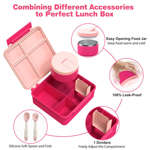 Pawtong four compartment bento interior demonstrating food separation benefit