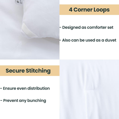 Paxrac pillowcases flat lay displaying included pieces for complete bedding setup