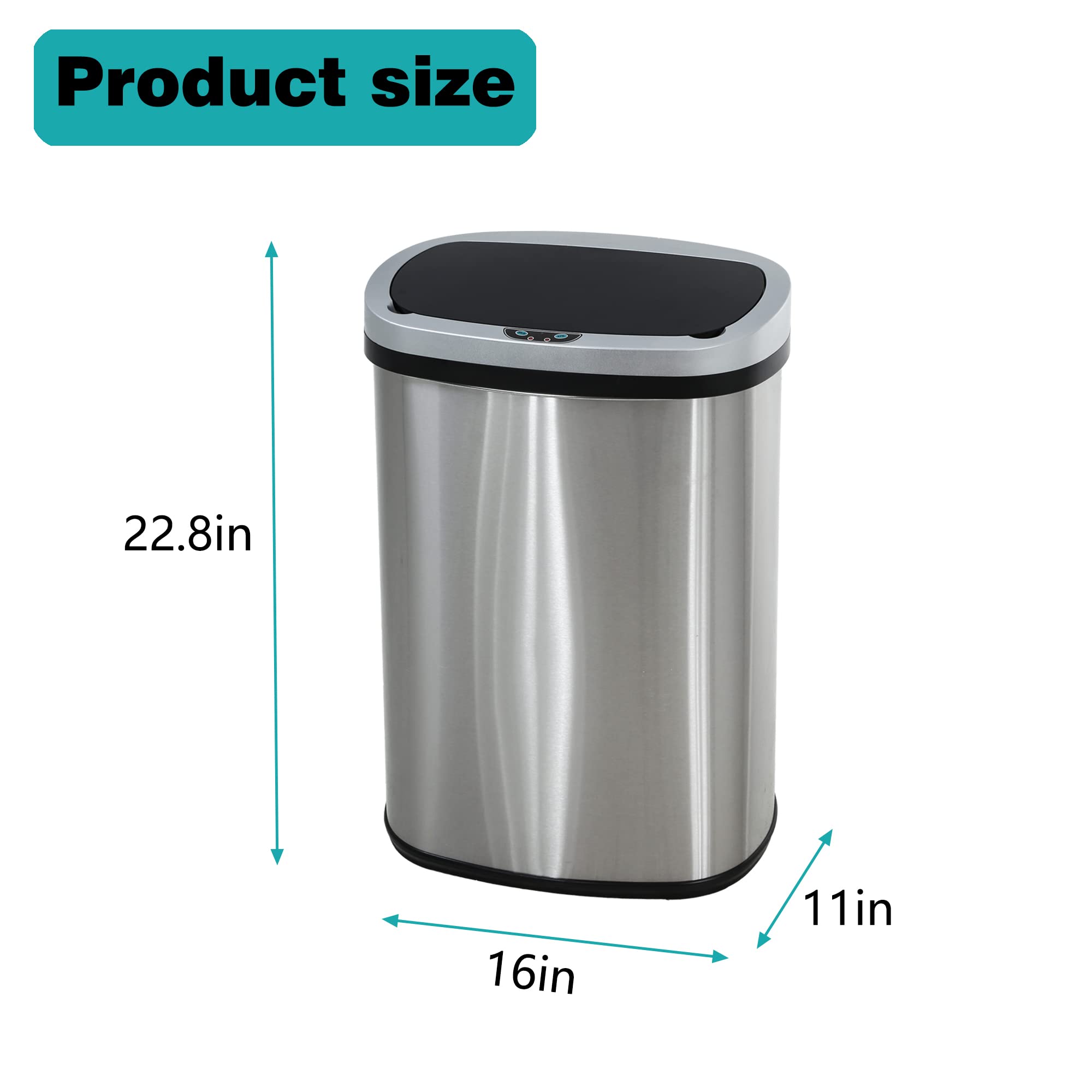 PayLessHere beside a 13-gallon bag demonstrating real-world capacity and fit
