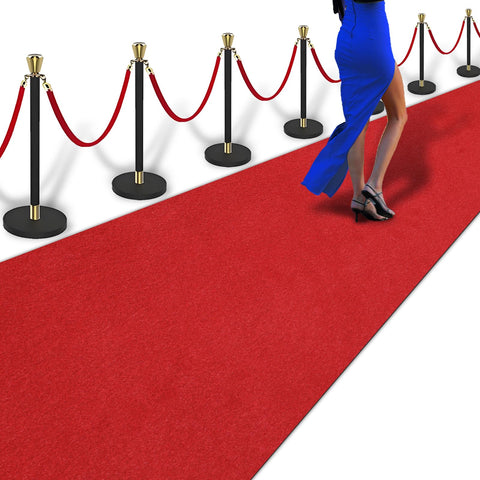 PBHEPJ front view red carpet runner showing full length and bold color benefit