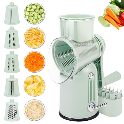 PDAENLKY rotary grater front view showing complete unit advantage