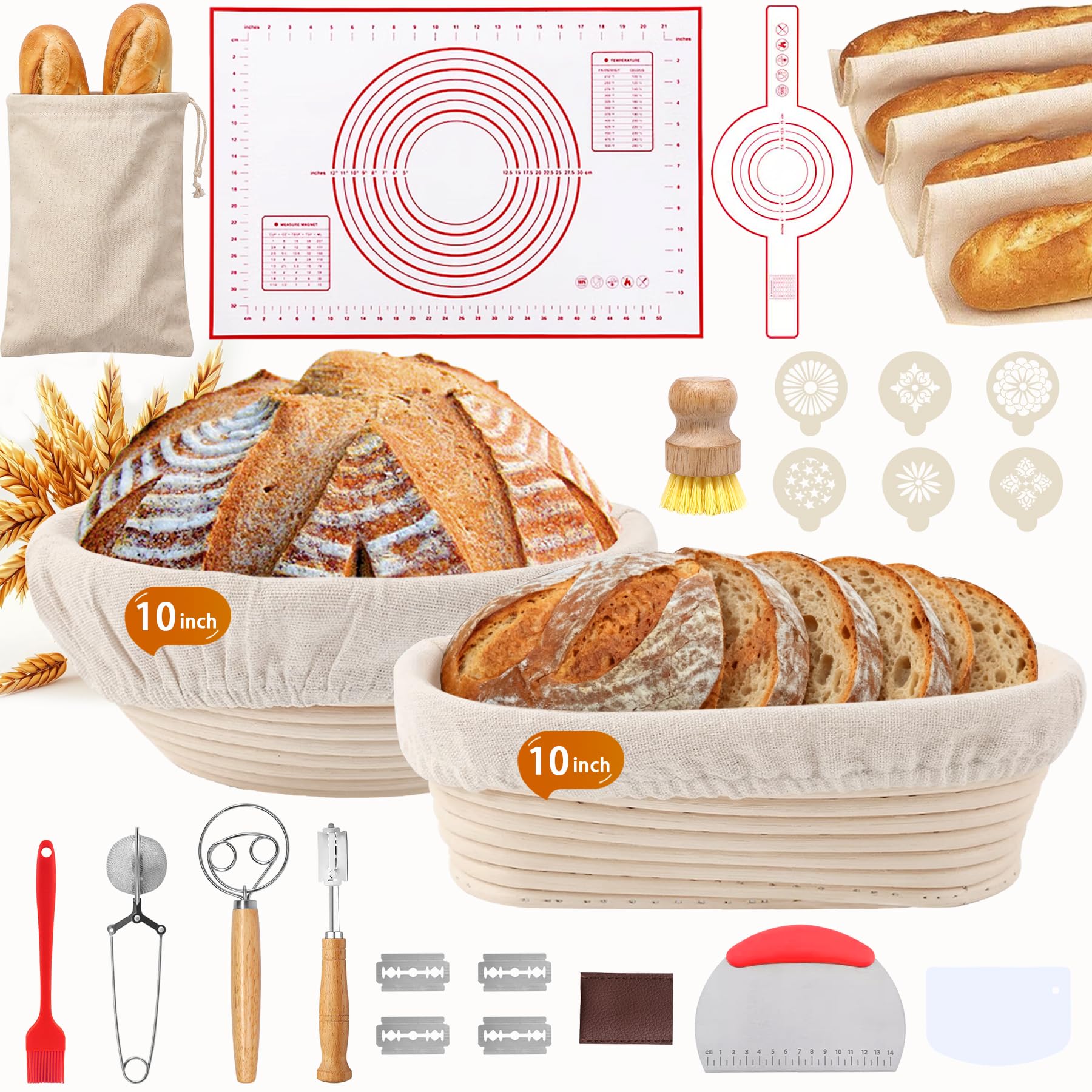 PeacePeo kit packaging and full tool set for easy bread preparation