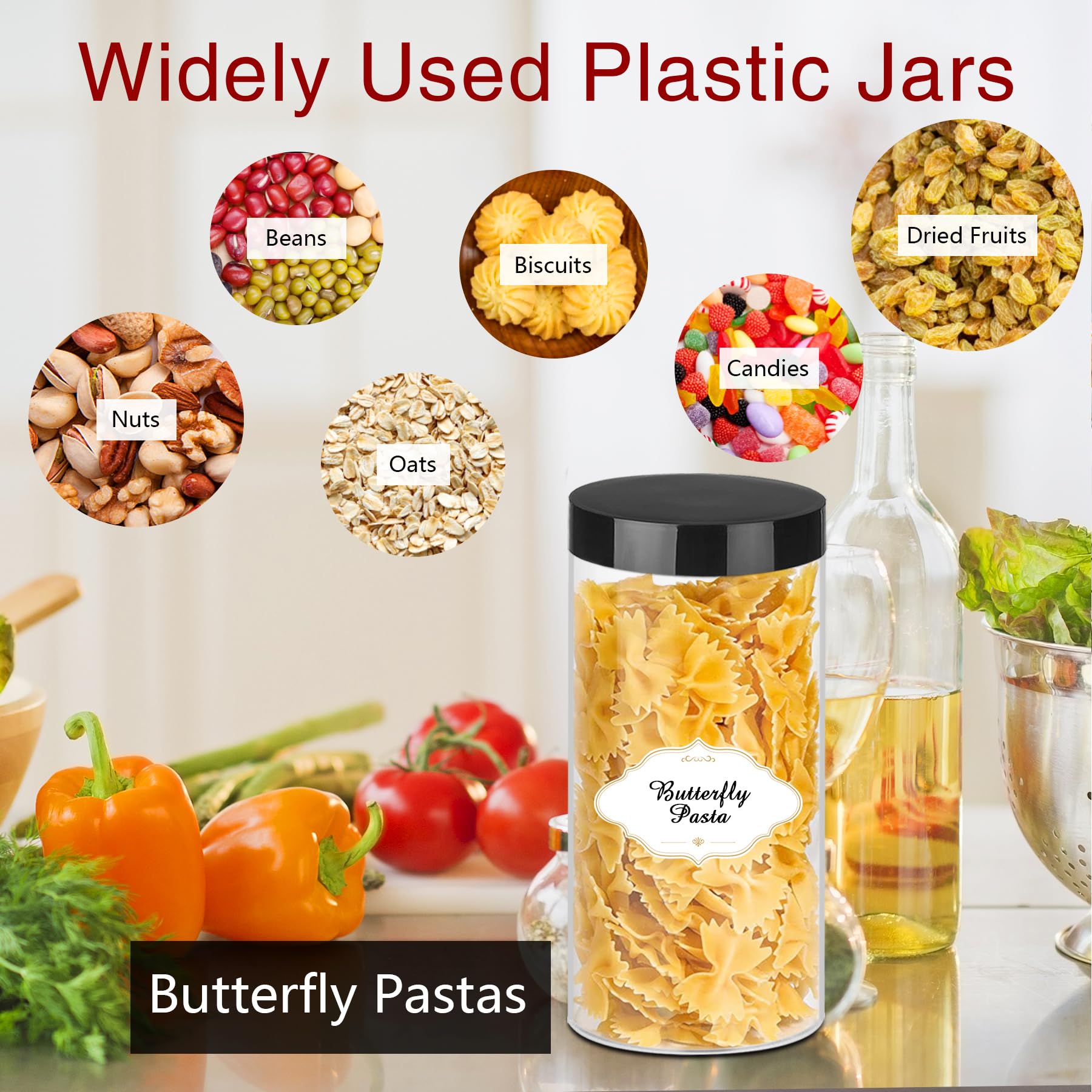 PeacePeo stacked jars on a pantry shelf maximizing space