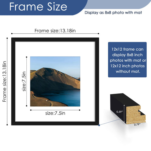 PEALSN back of frame with reversible hanging brackets and MDF board, easy-install benefit