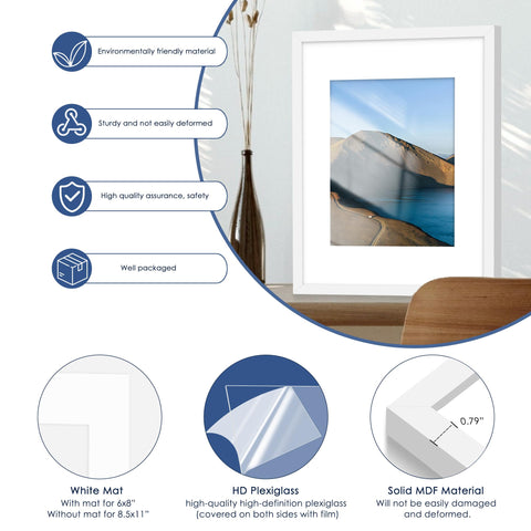PEALSN frame beside ruler illustrating accurate 11x14 dimensions for sizing confidence