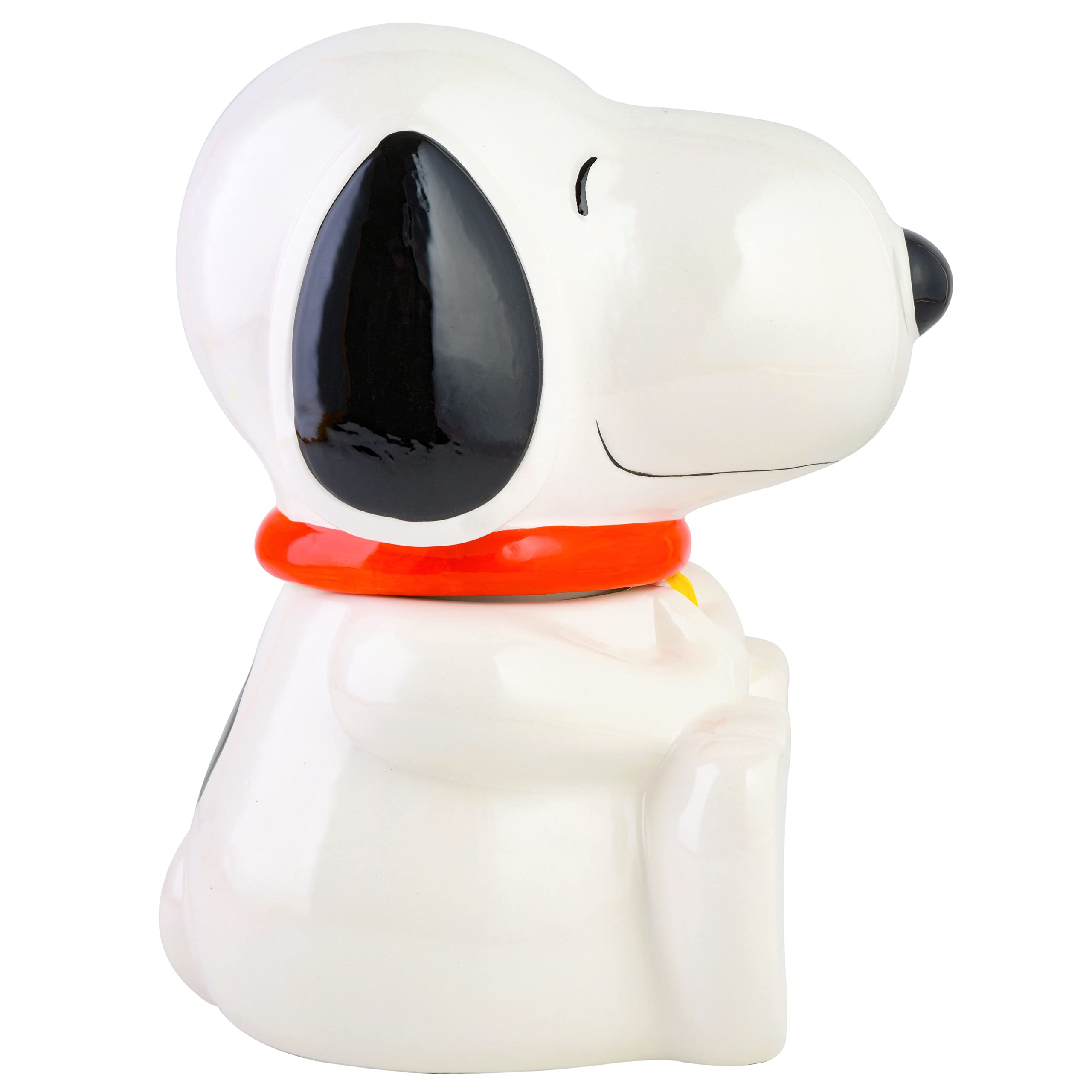 Peanuts Snoopy on kitchen counter showing stylish storage and decor benefit