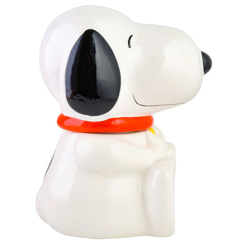 Peanuts Snoopy on kitchen counter showing stylish storage and decor benefit