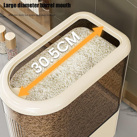 Peaoop push-button dispensing mechanism detail for fast measured portions