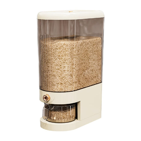 Peaoop next to a standard container for scale showing 22 lb capacity benefit