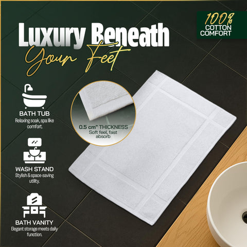 Pearl Linens six stacked mats showing scale and spare replacements