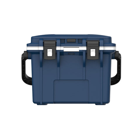 Pelican lid showing molded cup holders and organizer for convenient access