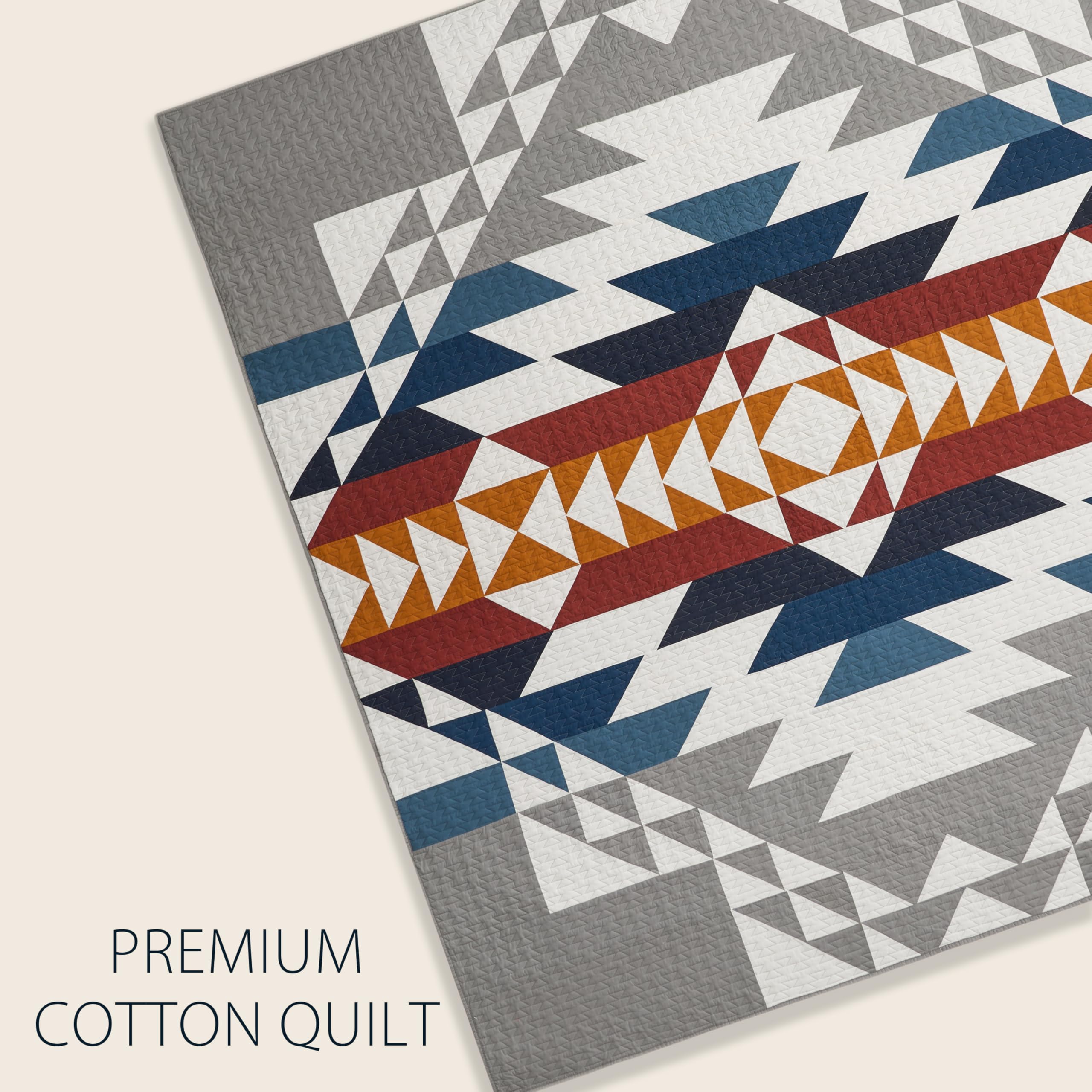 Pendleton Explorer standard sham close-up highlighting stitching and coordinated pattern