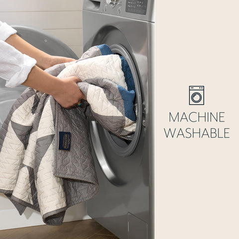 Pendleton Explorer care label in washer showing machine-washable convenience