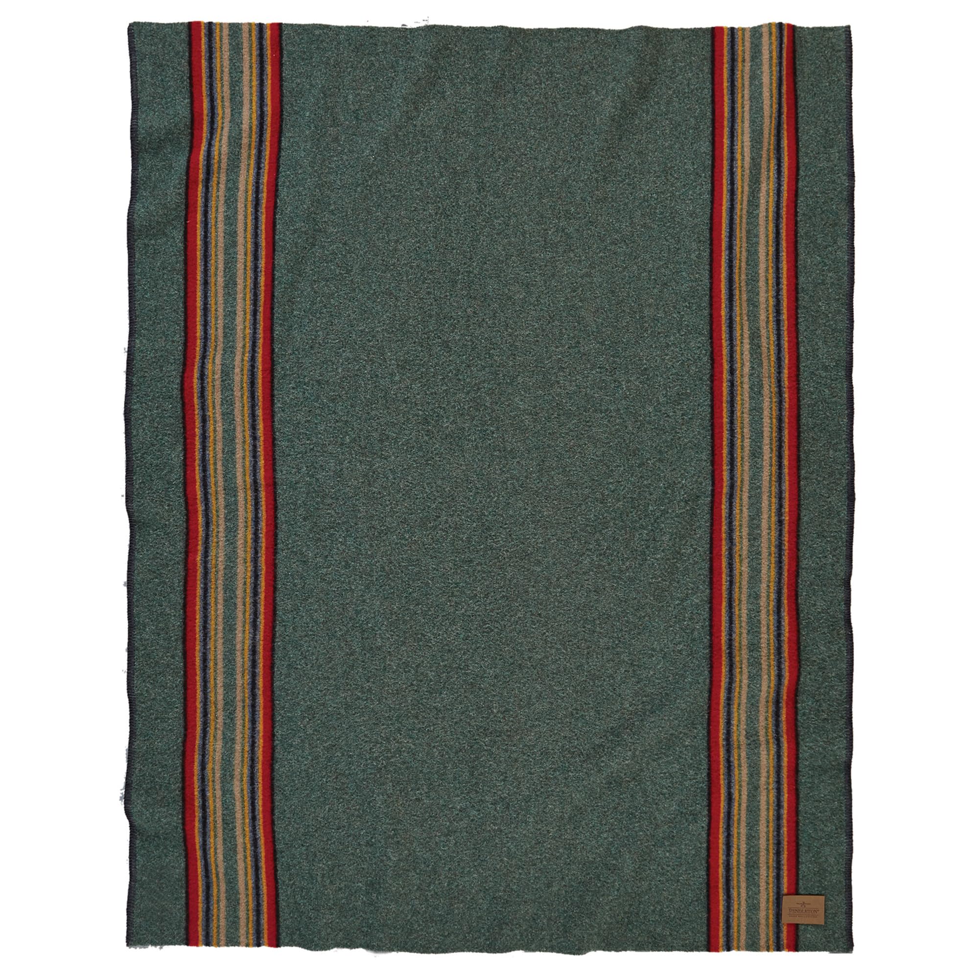 Pendleton throw front view showing full stripes and cozy coverage