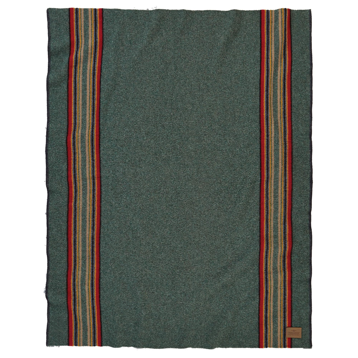 Pendleton throw front view showing full stripes and cozy coverage