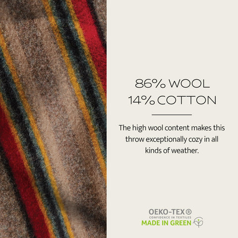 Pendleton throw on picnic blanket showing outdoor comfort and portability