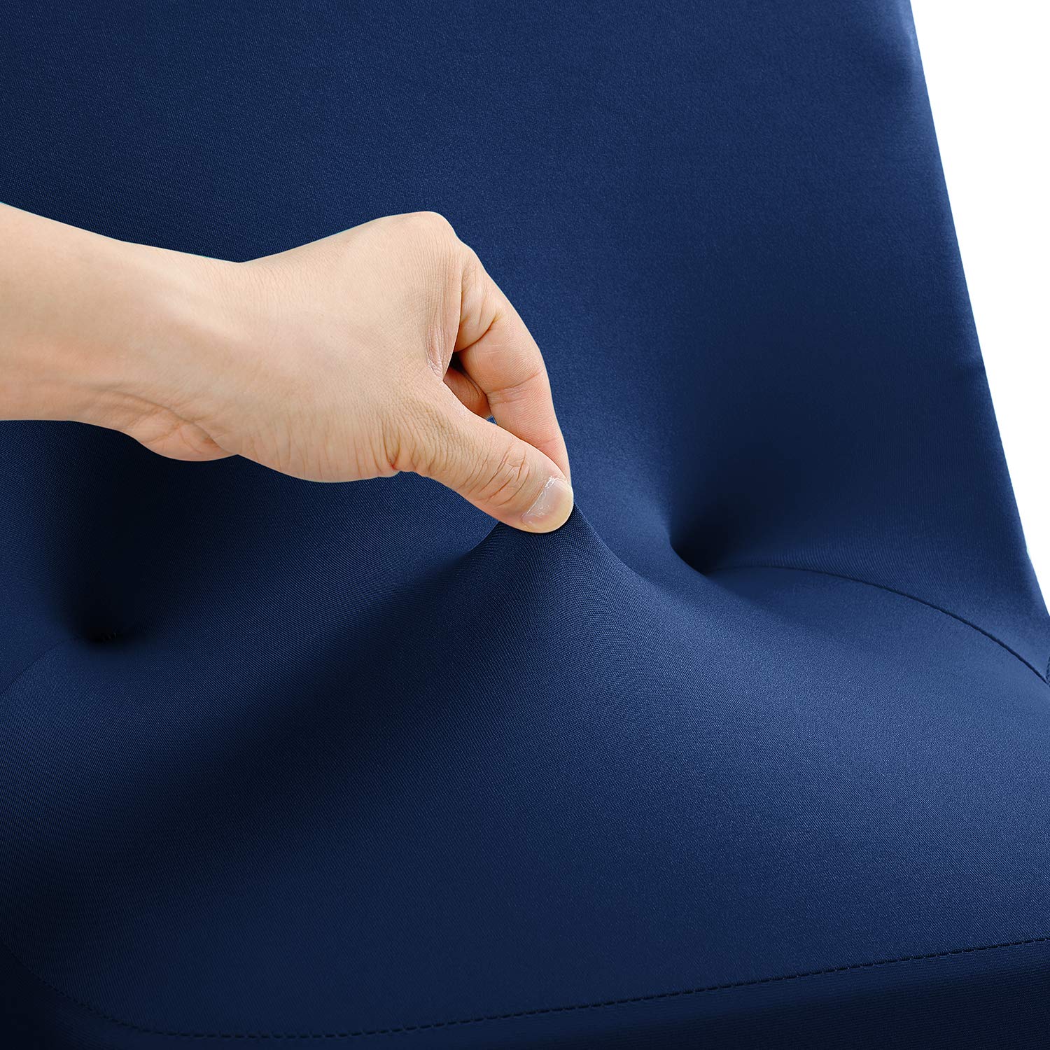 Peomeise elastic foot pocket close-up showing secure fit and stability