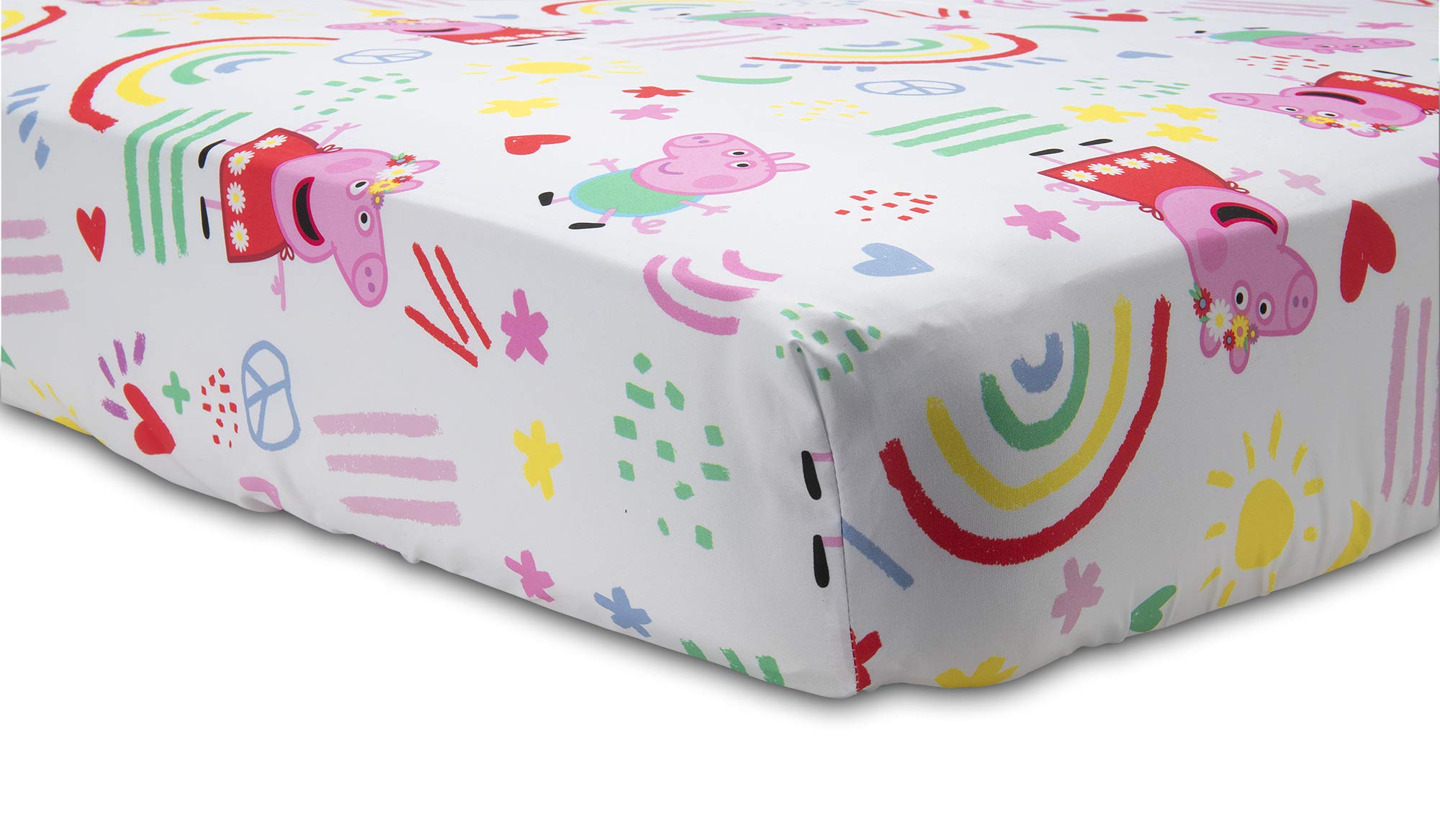 Peppa Pig reversible pillowcase detail showing playful print and easy styling