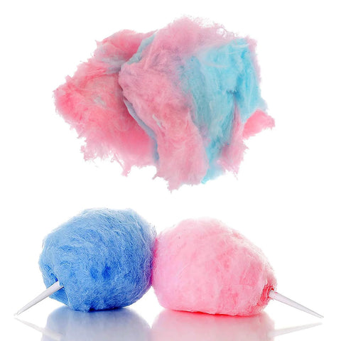 Perfectware flavor pairing display of pink vanilla and blue raspberry for vivid colors