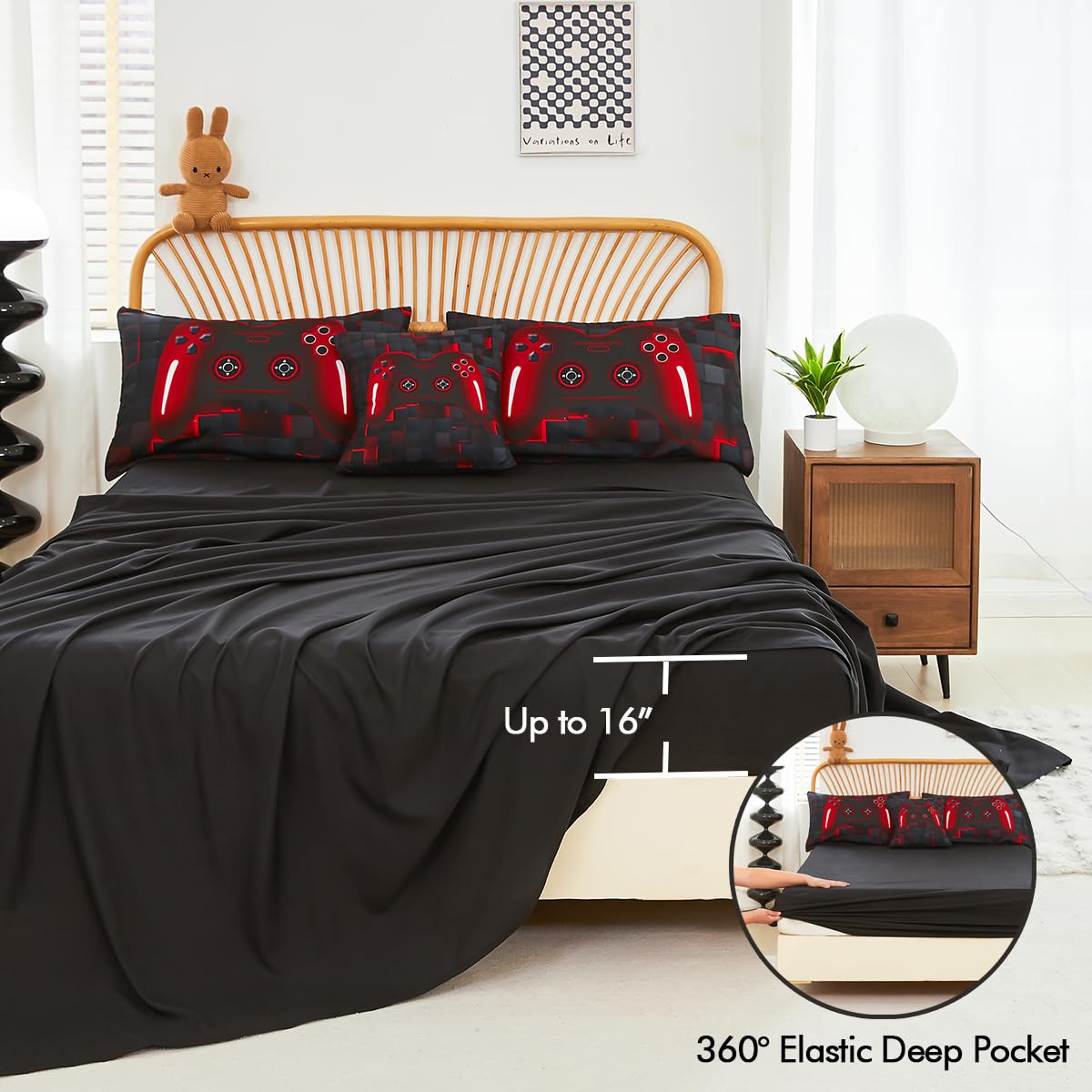 PERFEMET red cushion cover detail adding accent and decorative comfort