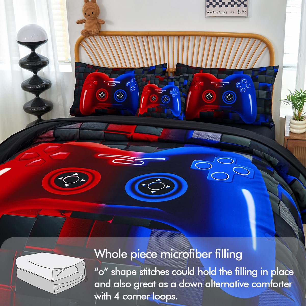PERFEMET hidden stitching and fill close-up illustrating secure, even loft and durability