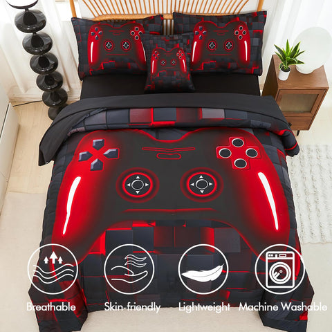 PERFEMET fitted and flat sheets with pillowcases showing coordinated set