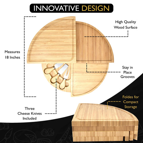 PERLLI folded board compactly stored to save kitchen space benefit