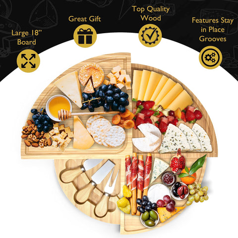 PERLLI rotating board in motion allowing easy access benefit for guests