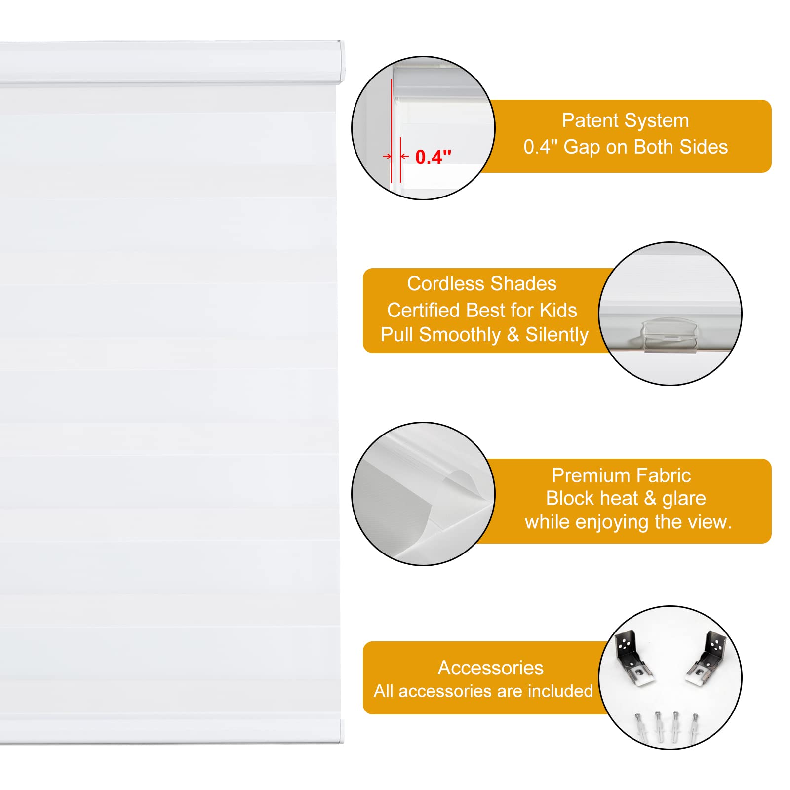 Persilux close-up of dual-layer fabric showing texture and benefit gentle light diffusion
