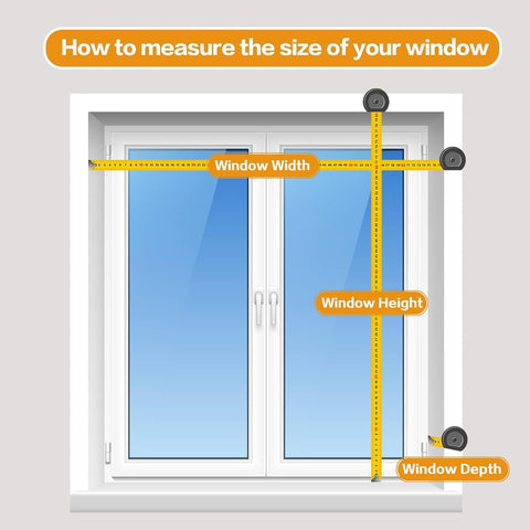 Persilux blind beside ruler showing benefit accurate size and scale fit