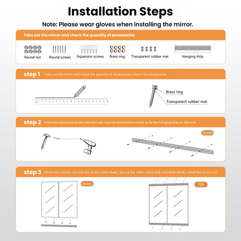 pertetey included hardware and J-bar displayed for easy-installation benefit