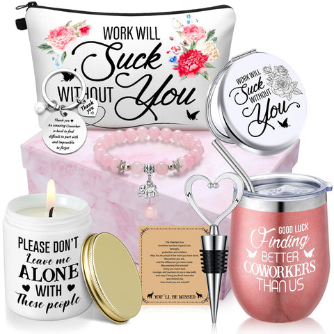 Perthlin front packaging showing coordinated pink farewell gift set and immediate giftability